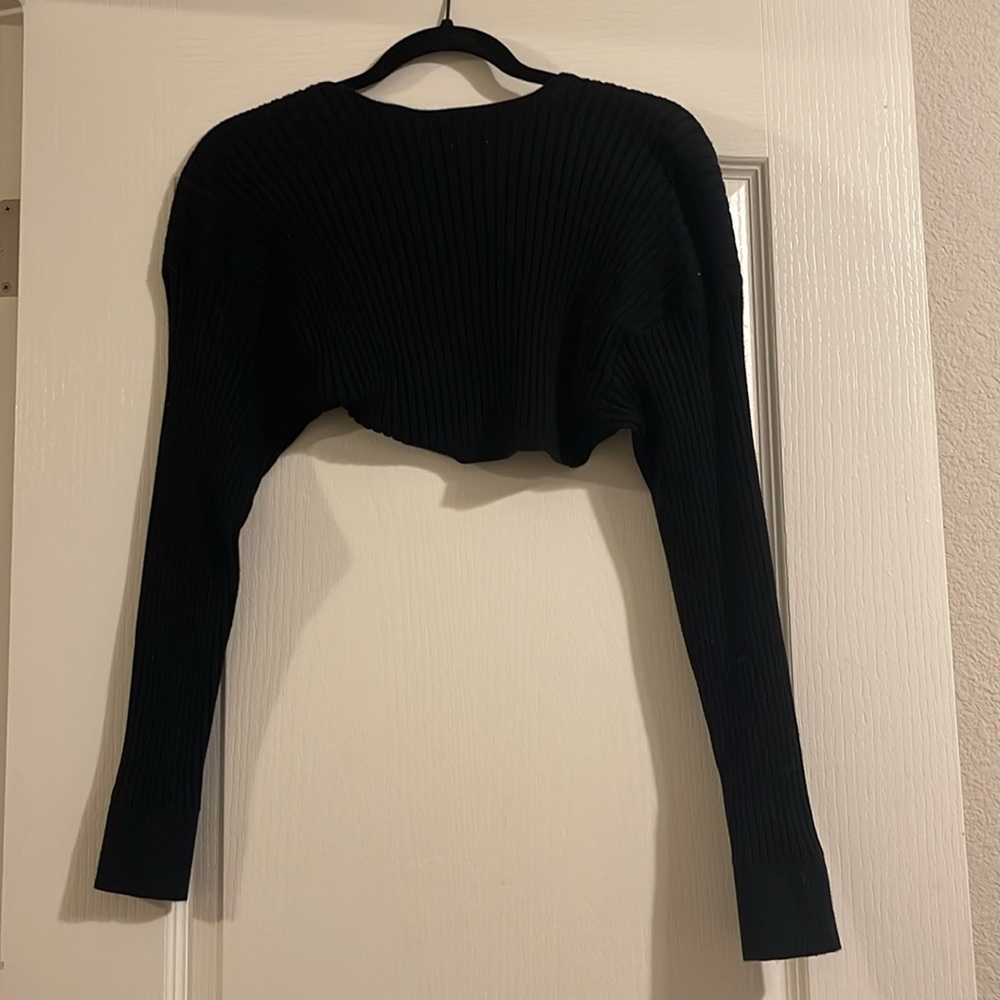 Loose Rib Knit Shrug - Picture 2 of 2